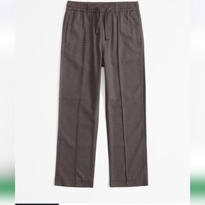 ABERCROMBIE Kids Brown Checkered Pants, 9/10